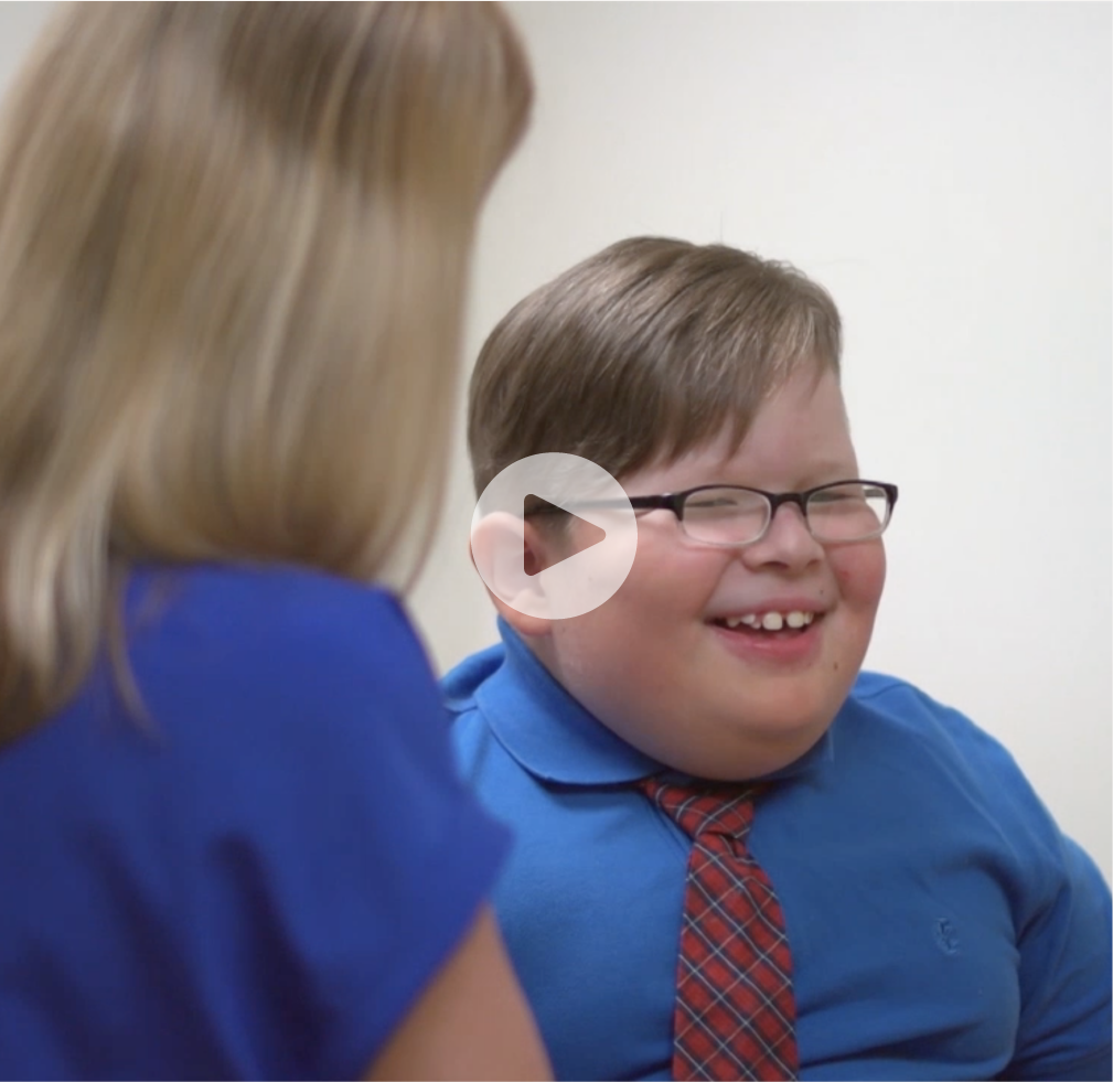 View video of Dr Miller and Nate, who is living with POMC deficiency